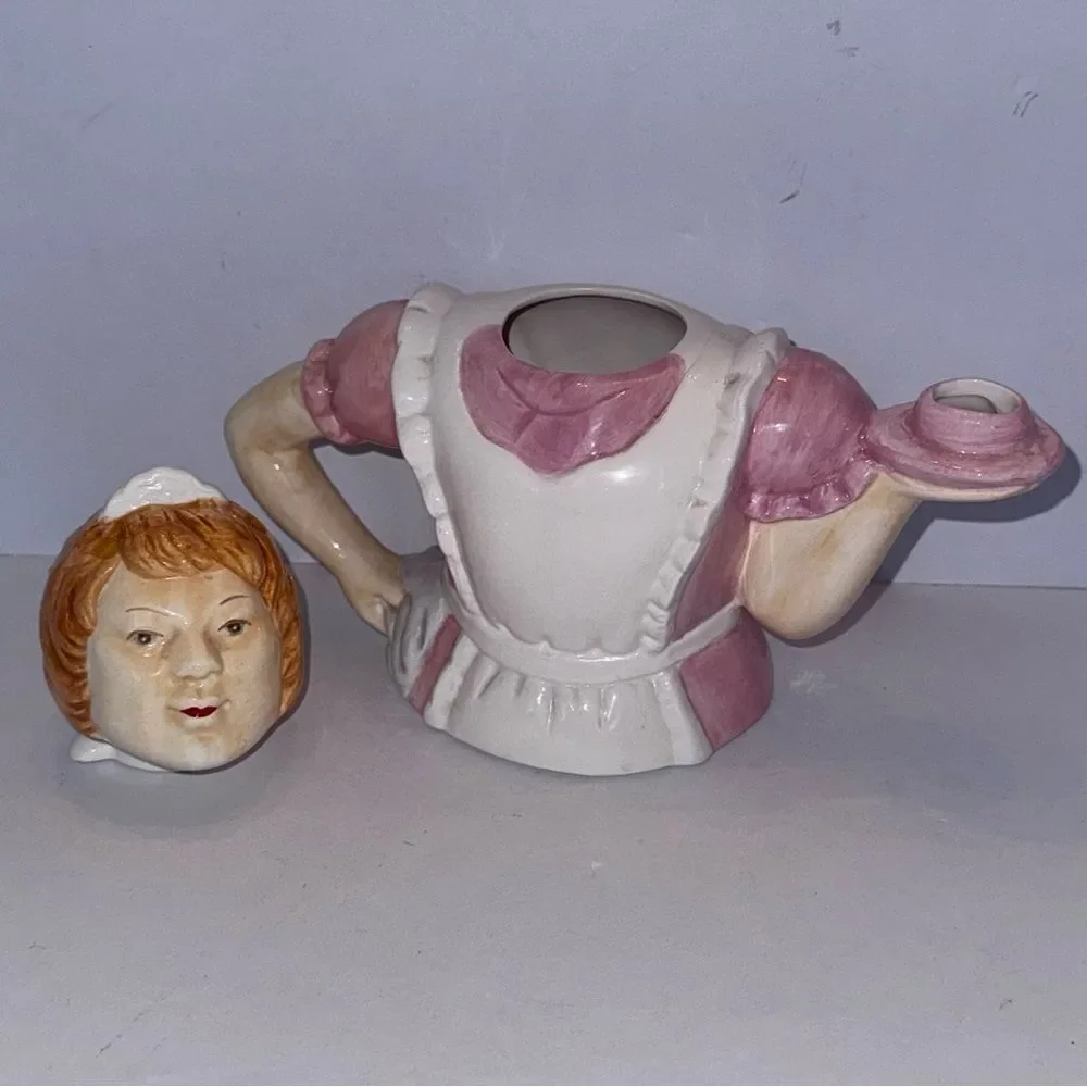 vintage ceramic diner waitress teapot